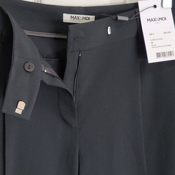 NWT Max & Moi Black Cropped Trouser Sz. 36 - Picture 8 of 10
